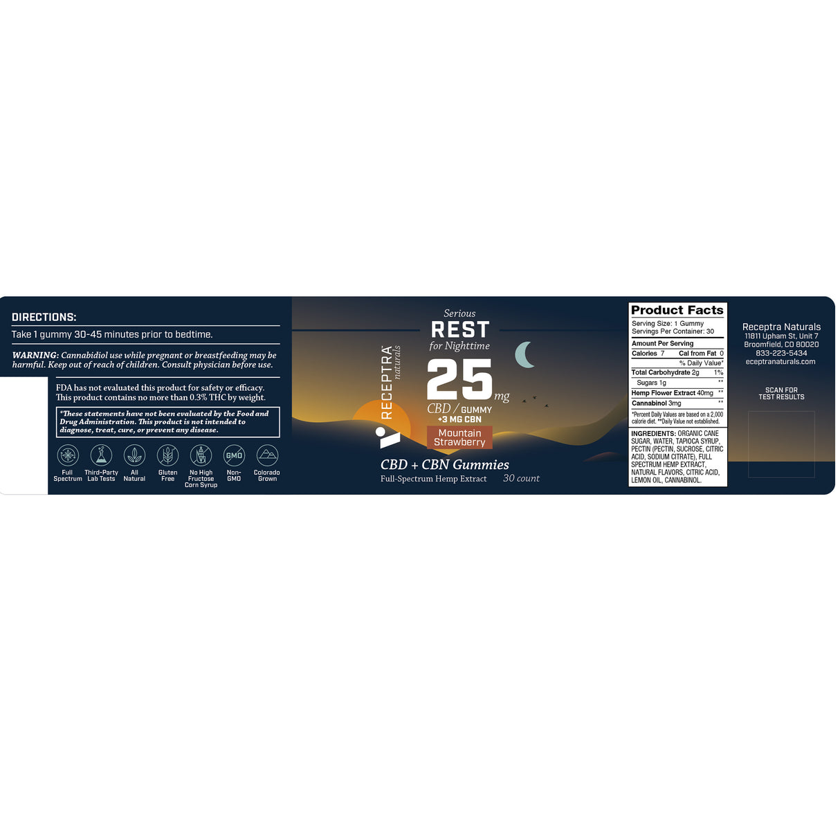 Sleep Gummies CBD + CBN (25mg) 30ct