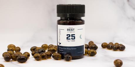 Receptra Serious Rest CBD Capsules + Chamomile