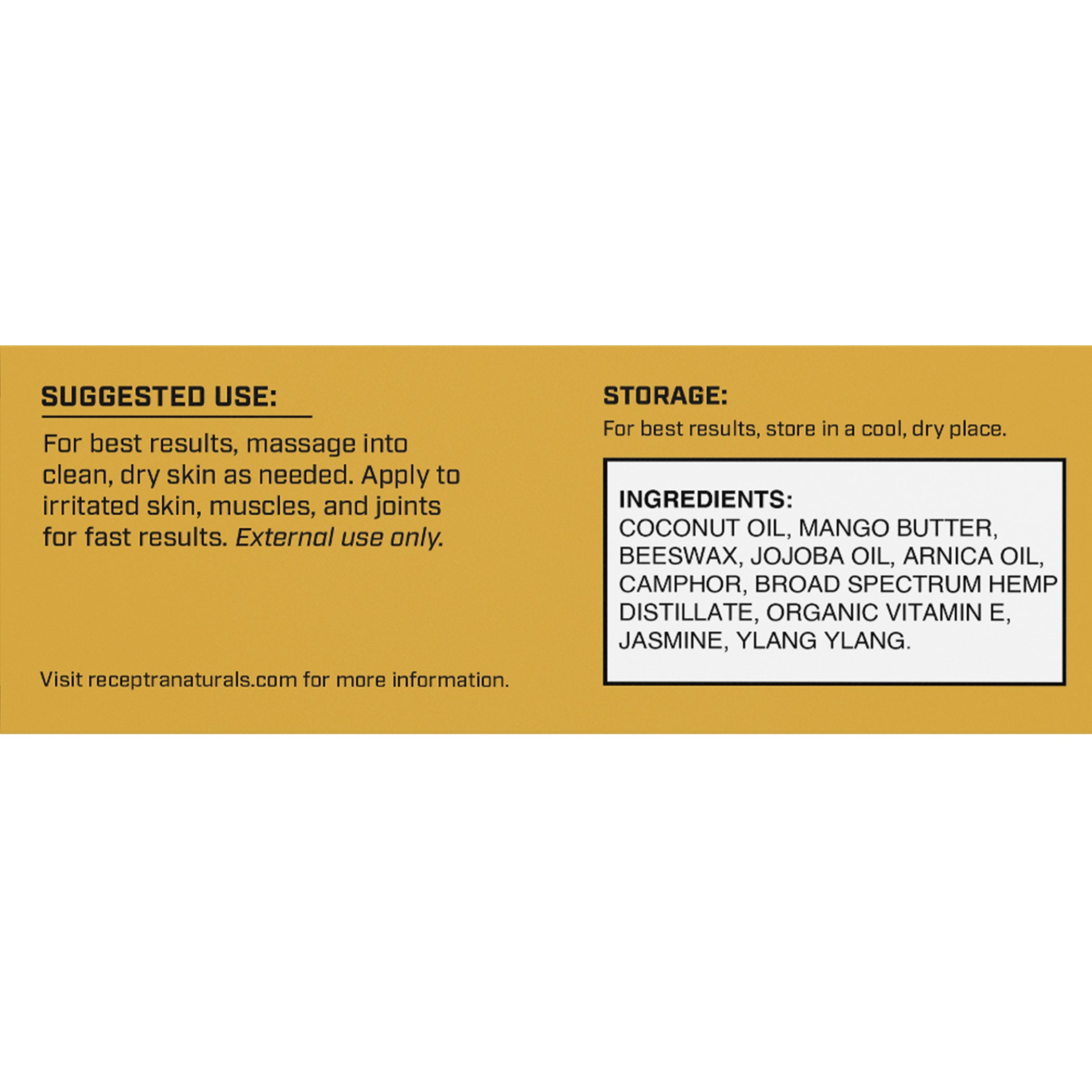 Serious Relief + Arnica Targeted Topical 0% THC - Receptra