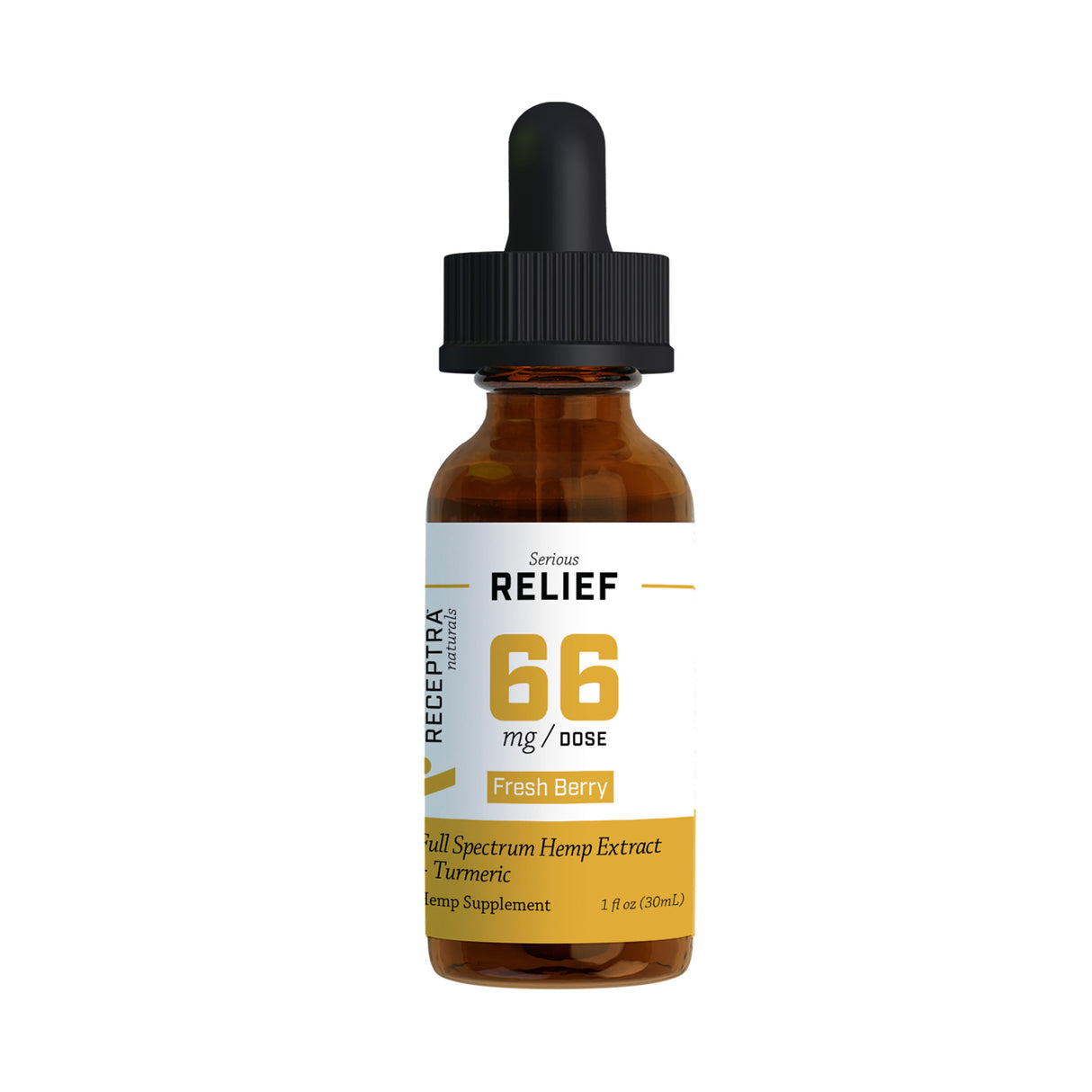 Relief + Turmeric CBD Oil 66mg Fresh Berry