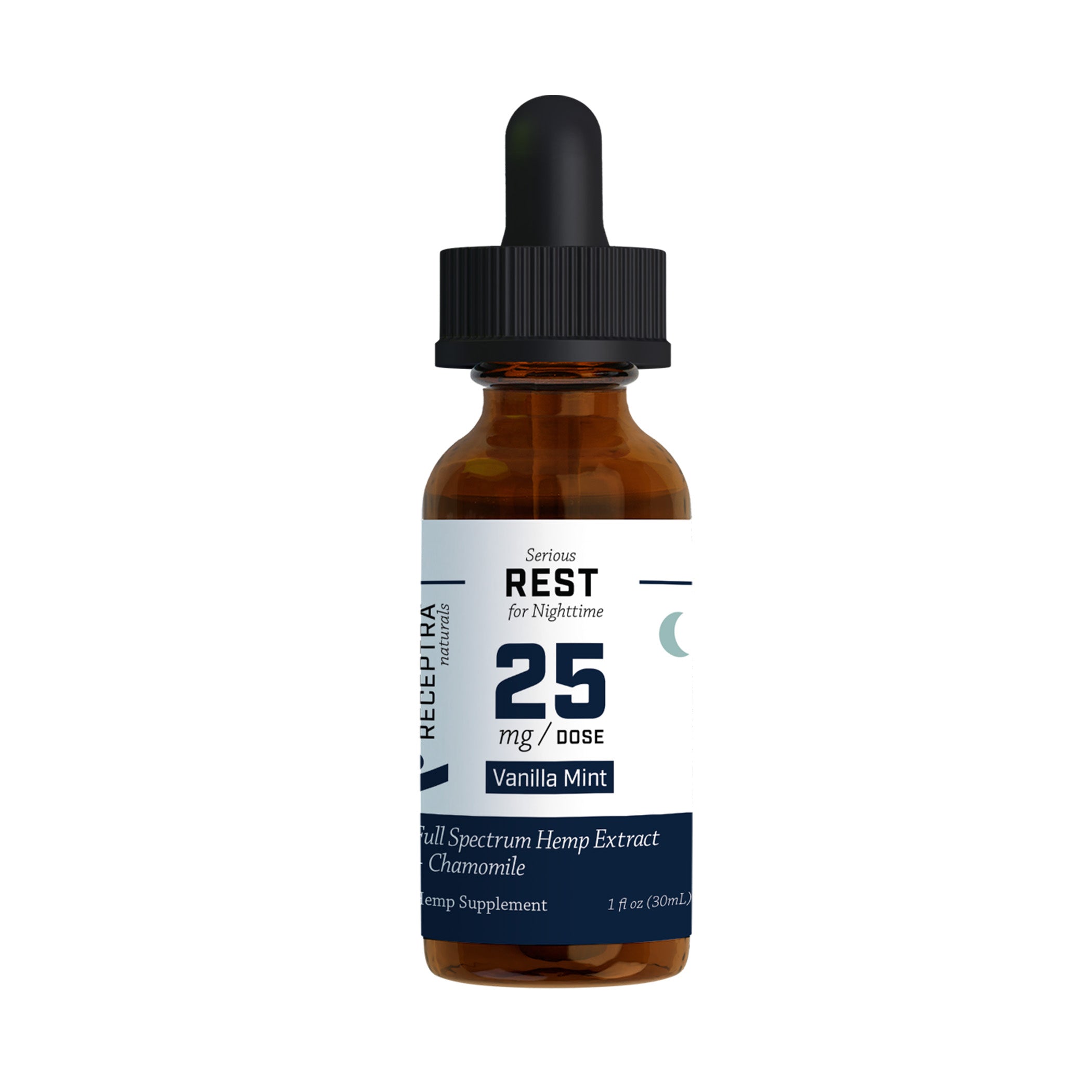 Rest CBD Oil + Chamomile (25mg) - Receptra