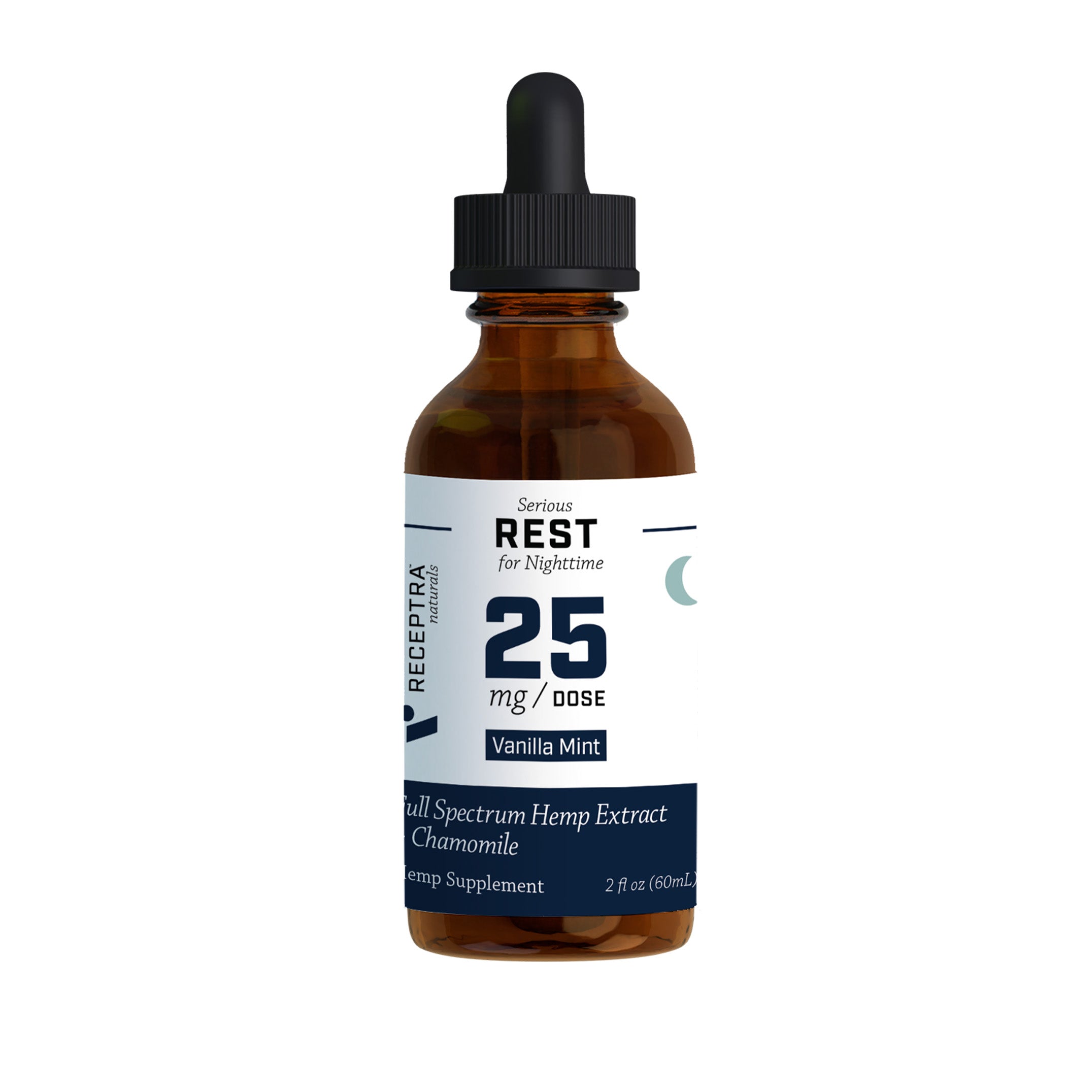 Rest CBD Oil + Chamomile (25mg) - Receptra