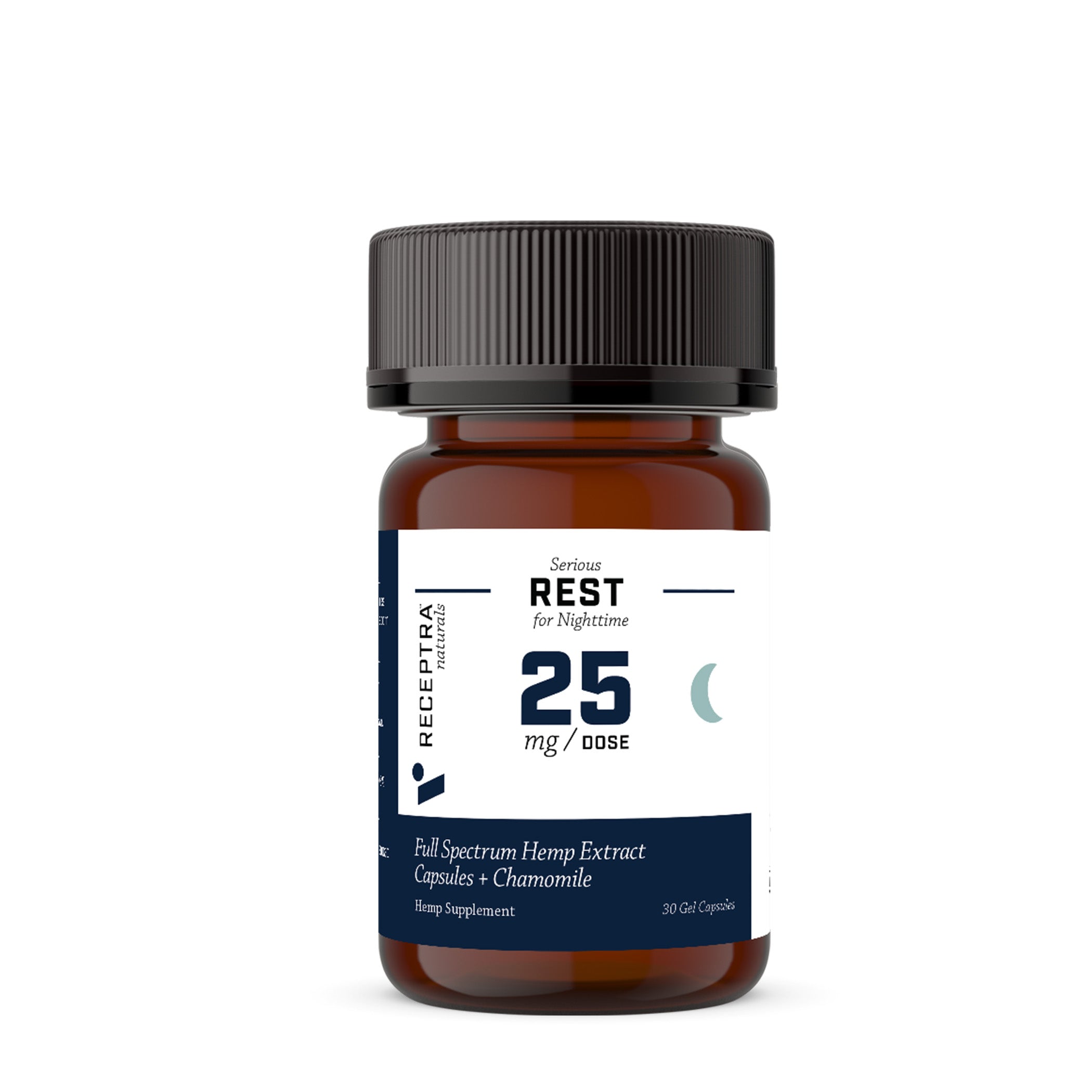 Rest CBD Capsules for Nighttime 25mg / 30ct - Receptra